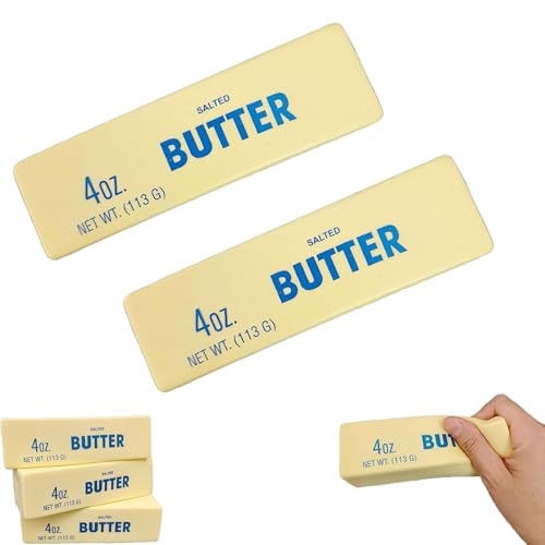 Butterstick, langsam aufsteigendes Squishy-Spielzeug, Stressabbau, duftendes Sensorikspielzeug, gesalzenes Squishy, lustiges, weiches Zappelspielzeug (2pcs) von Fokayo