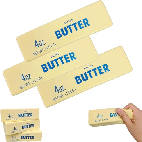 Butterstick, langsam aufsteigendes Squishy-Spielzeug, Stressabbau, duftendes Sensorikspielzeug, gesalzenes Squishy, lustiges, weiches Zappelspielzeug (3pcs) von Fokayo