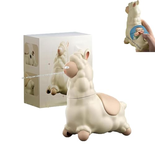 Spitting Lama Water Toy Toy, Alpaca Interactive Water Sprayer, 45 ° Kopf drehen Sich für kreative Geschenke im Freien für kreative Geschenke im Freien und im Freien im Freien im Freien (1Pcs) von Fokayo