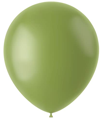 Folat 19619 Luftballons Farben Grüne 33 cm 10 Stück-Olive Salbei Green Latex Ballons füllen mit Helium Order Luft für Geburtstag, Geburtstagsdeko, Hochzeit, Baby Shower, Jubiläum, Party Dekoration von Folat