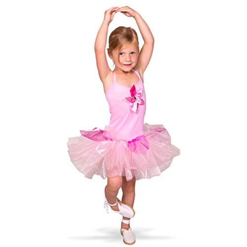 Folat 21866 Tutu-Ballerina-Hemd Mädchen, Größe 116-134, rosa, Einfarbig Folat 21866 Tutu-Ballerina-Hemd Mädchen, Größe 116-134, rosa, Einfarbig von Folat