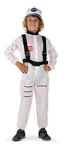 Folat 21882 Astronaut Weltraum-Anzug für Kinder, 116-134 cm, weiß von Folat