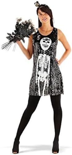 Folat 21927 Skelett Paillettenkleid Spider Woman Costume, schwarz, M/L Folat 21927 Skelett Paillettenkleid Spider Woman Costume, schwarz, M/L von Folat