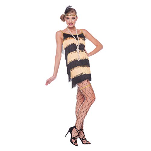 Folat 21944 20s Flapper Charleston Kleid, 3-teilig, L-XL, Gold von Folat