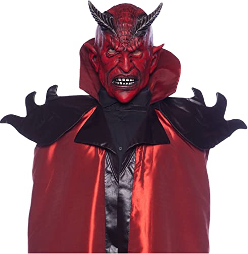 Folat 23825 Horror Latex Maske Grusel Teufel Halloween, Multicolor, One Size von Folat