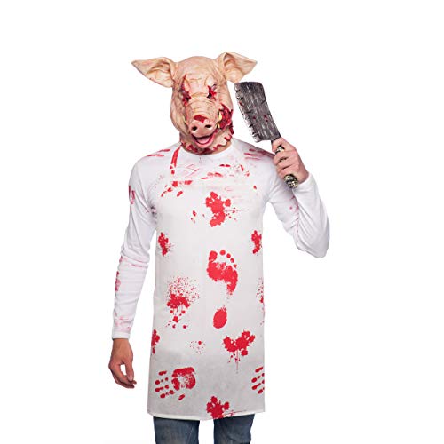 Folat 23831 Horror Latex Maske Grusel Schwein Halloween, Multicolor, One Size von Folat