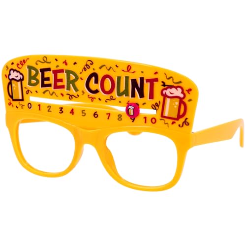 Folat 24085 Partybrille - Bierzähler - Beer Count - Gelb - Festbrille, Mottoparty, Karneval, Bierfestbrille Folat 24085 Partybrille - Bierzähler - Beer Count - Gelb - Festbrille, Mottoparty, Karneval, Bierfestbrille von Folat