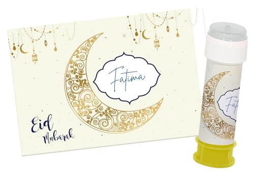 Folat 24900 Dekoration-Seifenblasen Aufkleber Mubarak' -6 Stück Eid Deko Stern Mond Zubehör Ramadan, Mehrfarbig Folat 24900 Dekoration-Seifenblasen Aufkleber Mubarak' -6 Stück Eid Deko Stern Mond Zubehör Ramadan, Mehrfarbig von Folat
