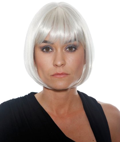 Folat 26500 weiß Luxuriöse Perücke Victoria Naturell Silber von Folat