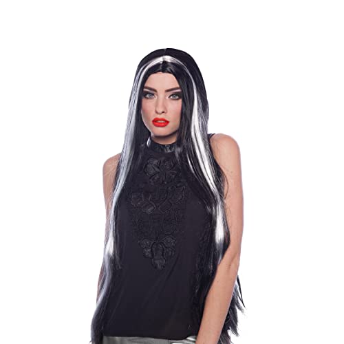 Folat 26752 Perücke Schwarz-Grau Lange Haare, Mehrfarbig von Folat