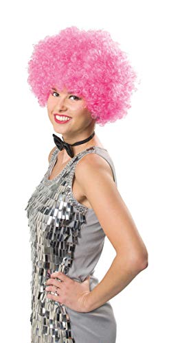 Folat 26777 Halloween Afro-Perücke Neon-Pink, Rosa, One Size Folat 26777 Halloween Afro-Perücke Neon-Pink, Rosa, One Size von Folat