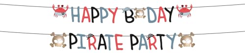 Folat 27470 Piraten Deko Kinder Geburtstag - Buchstabengirlande Set - Pirate Party - 1,5 Meter - Piratenparty Mädchen Junge Folat 27470 Piraten Deko Kinder Geburtstag - Buchstabengirlande Set - Pirate Party - 1,5 Meter - Piratenparty Mädchen Junge von Folat