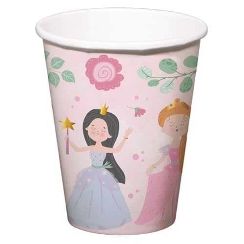 Folat 27485 Prinzessin Geburtstag Deko Rosa - Becher - Pretty Princess - 23 cm - 8 Stück - Prinzessin Partygeschirr für Prinzessinparty Folat 27485 Prinzessin Geburtstag Deko Rosa - Becher - Pretty Princess - 23 cm - 8 Stück - Prinzessin Partygeschirr für Prinzessinparty von Folat