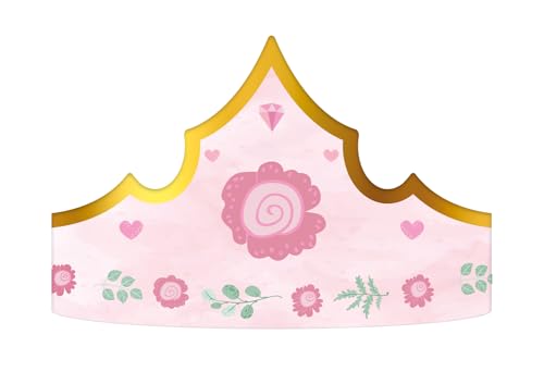 Folat 27497 Prinzessin Geburtstag Deko Rosa - Kronen - Pretty Princess - 6 Stück - Prinzessin Krone für Prinzessinparty Folat 27497 Prinzessin Geburtstag Deko Rosa - Kronen - Pretty Princess - 6 Stück - Prinzessin Krone für Prinzessinparty von Folat