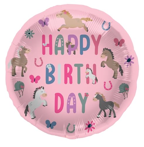 Folat 27510 Pferd Geburtstag Deko Rosa - Folienballon - Happy Horse - 45 cm - Pferdparty Dekoration Folat 27510 Pferd Geburtstag Deko Rosa - Folienballon - Happy Horse - 45 cm - Pferdparty Dekoration von Folat