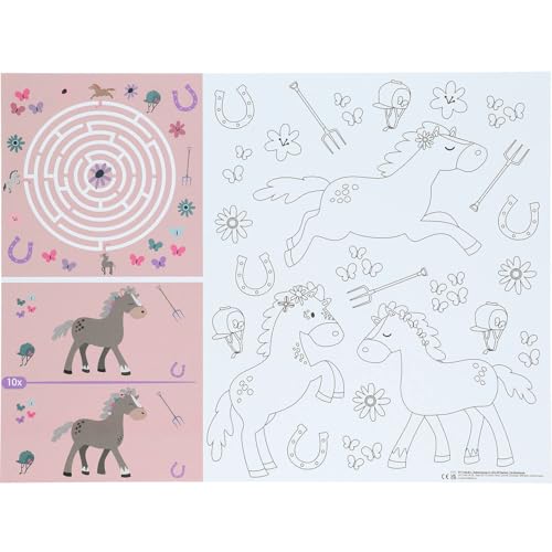 Folat 27512 Pferd Geburtstag Deko Rosa - Spiele Platzdeckchen - Happy Horse - 6 Stück - Pferdparty Dekoration Folat 27512 Pferd Geburtstag Deko Rosa - Spiele Platzdeckchen - Happy Horse - 6 Stück - Pferdparty Dekoration von Folat