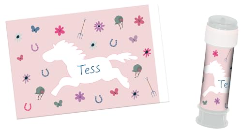 Folat 27515 Pferd Geburtstag Deko Rosa - Bubble Soap Sticker - Happy Horse - 6 Pieces - Pferdparty Dekoration Folat 27515 Pferd Geburtstag Deko Rosa - Bubble Soap Sticker - Happy Horse - 6 Pieces - Pferdparty Dekoration von Folat