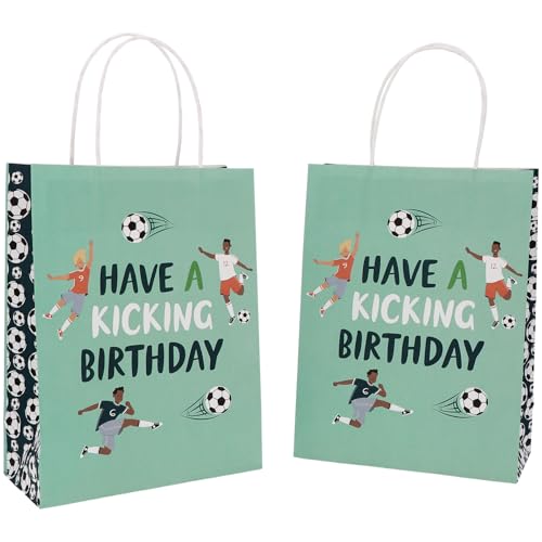 Folat 27573 Fußball Blau Grün Geschenktüten - Fantastic Football - 20 x 27 cm - 6 Stück - Fussball Geburtstagsdeko für Kinder Junge und Mädchen Party Dekoration Folat 27573 Fußball Blau Grün Geschenktüten - Fantastic Football - 20 x 27 cm - 6 Stück - Fussball Geburtstagsdeko für Kinder Junge und Mädchen Party Dekoration von Folat