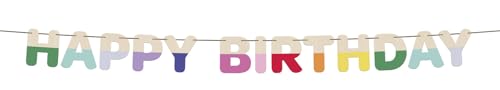 Folat 27786 Geburtstag und Party Dekoration Buntes - Buchstabengirlande - Holz - Happy Birthday“ - Stripetastic - 4 m - Partyzubehör für Kinder und Erwachsene Folat 27786 Geburtstag und Party Dekoration Buntes - Buchstabengirlande - Holz - Happy Birthday“ - Stripetastic - 4 m - Partyzubehör für Kinder und Erwachsene von Folat