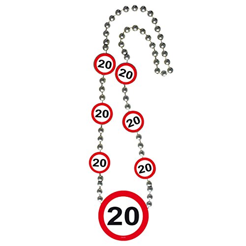 Folat 28720 - Halskette - Verkehrszeichen - Zahl 20-1 STK. von Folat