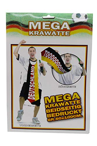 Folat 31201 – Deutschland XXL-Krawatte, bedruckt mit Deutschland und Toooooor, Accessoire, WM, EM, Fußball, Ballermann, Länderveranstaltung, Karneval, Motto Party, Gartenparty, Public Viewing Folat 31201 – Deutschland XXL-Krawatte, bedruckt mit Deutschland und Toooooor, Accessoire, WM, EM, Fußball, Ballermann, Länderveranstaltung, Karneval, Motto Party, Gartenparty, Public Viewing von Folat