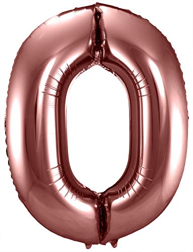 Folat 63120 - Folienballon Zahl 0 - Bronze ca. 86 cm von Folat