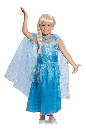 Folat 63216 Ice Princess Kleid-Kind, Größe 98-116, blau von Folat