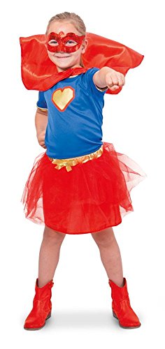 Folat 63222 - Superheld-Mädchen-Hemd-Mädchen, Größe S, Mehrfarbig von Folat