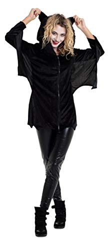 Folat 63410 Fledermaus Kleid für Damen - Größe XXL, Women, Einfarbig und meliert, Schwarz Folat 63410 Fledermaus Kleid für Damen - Größe XXL, Women, Einfarbig und meliert, Schwarz von Folat