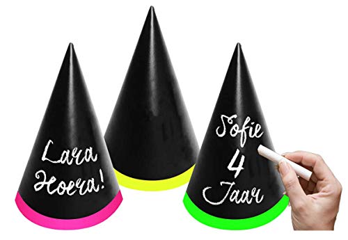 Folat 63704 Partyhütchen zum Beschriften - 6 Stück, Unisex Adult, Mehrfarbig Folat 63704 Partyhütchen zum Beschriften - 6 Stück, Unisex Adult, Mehrfarbig von Folat