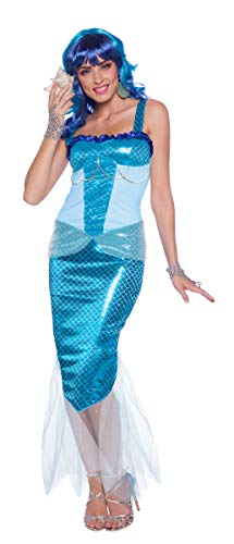 Folat 64036 Mermaid Meerjungfrau Kleid Frau S/M, womens, Blau von Folat