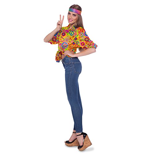 Folat 64067 Hippiehemd Unisex Grösse S/M, Adult, Geblümt, Mehrfarbig Folat 64067 Hippiehemd Unisex Grösse S/M, Adult, Geblümt, Mehrfarbig von Folat