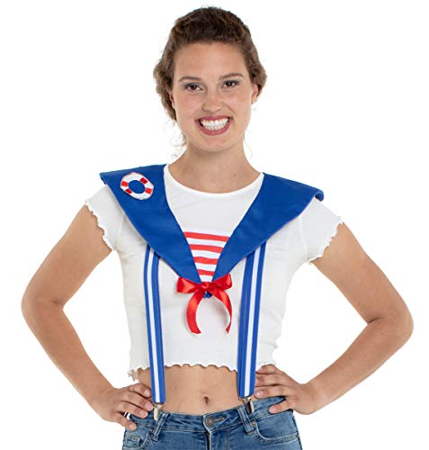 Folat 64548 Hosenträger Sailor Blue Unisex – Erwachsene, Multi-Color von Folat
