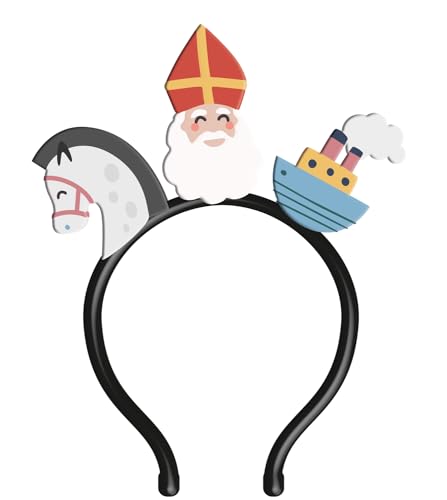 Folat 65713 Sankt Nikolaus Kinder Dekoration-Tiara Sinterklaas – Sint en Pieten, Multicolor Folat 65713 Sankt Nikolaus Kinder Dekoration-Tiara Sinterklaas – Sint en Pieten, Multicolor von Folat