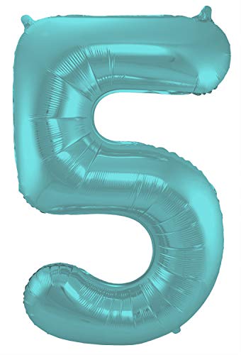 Folat 65965 - Folienballon Zahl 5 - Mint Pastel ca. 86 cm, grün pastel Folat 65965 - Folienballon Zahl 5 - Mint Pastel ca. 86 cm, grün pastel von Folat