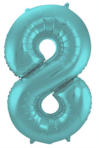 Folat 65968 - Folienballon Zahl 8 - Mint Pastel ca. 86 cm, Grün Pastel Folat 65968 - Folienballon Zahl 8 - Mint Pastel ca. 86 cm, Grün Pastel von Folat