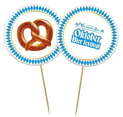 Folat 66074 Spieße Oktober Bierfest-20 Stück, Mehrfarbig, Small Folat 66074 Spieße Oktober Bierfest-20 Stück, Mehrfarbig, Small von Folat