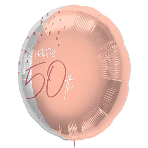 Folat 67750 Folienballon Elegant Lush Blush Jahre-45cm, Zahl 50 von Folat