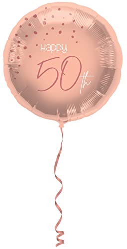 Folat 67750 Folienballon Elegant Lush Blush Jahre-45cm, Zahl 50 von Folat