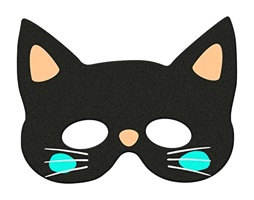 Folat 67990 Halloween Maske Katze - Katze maske für Karneval Halloween Feste und Carnival Partys, Face Mask schwarze katze Folat 67990 Halloween Maske Katze - Katze maske für Karneval Halloween Feste und Carnival Partys, Face Mask schwarze katze von Folat