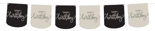 Folat 68685 Dekoration Schwarz, Creme, Champagner Gold-Flaggenbanner-Crème Noir-6 Meter-EIN schickes, charmantes und einzigartiges Geburtstags Deko Happy Birthday für Frauen, Mädchen, Jungs und Mann Folat 68685 Dekoration Schwarz, Creme, Champagner Gold-Flaggenbanner-Crème Noir-6 Meter-EIN schickes, charmantes und einzigartiges Geburtstags Deko Happy Birthday für Frauen, Mädchen, Jungs und Mann von Folat