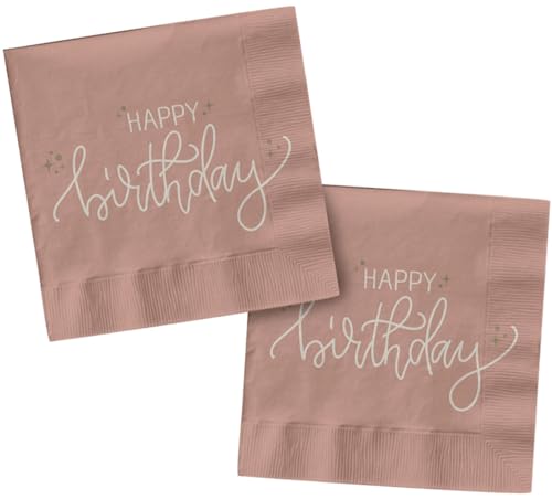 Folat 68703 Geburtstag Dekoration Rosa, Creme, Champagner Gold - Servietten - Crème Rose - 33 x 33 cm - 20 Stück - Eine raffinierte und lebendige Geburtstags Happy Birthday Geschirr Folat 68703 Geburtstag Dekoration Rosa, Creme, Champagner Gold - Servietten - Crème Rose - 33 x 33 cm - 20 Stück - Eine raffinierte und lebendige Geburtstags Happy Birthday Geschirr von Folat