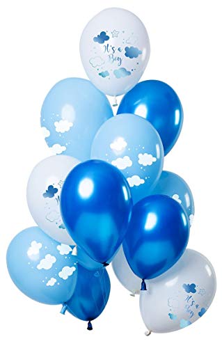 Folat Ballon Set It's a Boy Blau/Weiß 30cm - 12 Stück Folat Ballon Set It's a Boy Blau/Weiß 30cm - 12 Stück von Folat
