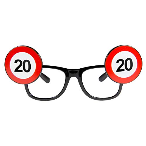 Folat Brille Verkehrsschild 20. Geburtstag von Folat