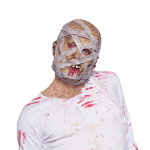 Folat 23824 Horror Latex Maske Grusel Mumie Halloween, Multicolor, One Size von Folat