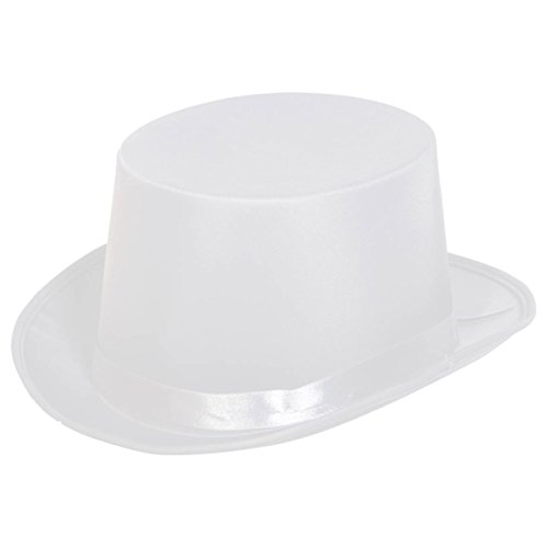 Folat Partyhut Gentleman Zylinder Top Hut Weiß von Folat