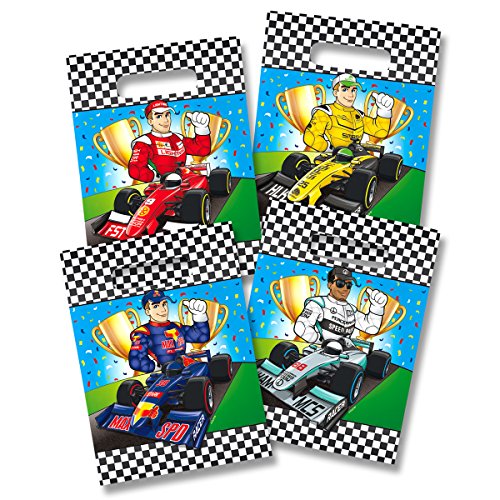 Folat 65094 Formel 1 kleine Tüten-8 Stück, Gepunktet, Mehrfarbig, 1 Count (Pack of 1) von Folat