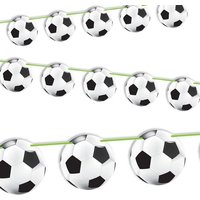 Fußball Girlande XXL 12 m, beidseitig mit Fußbällen bedruckt, Pappe Fußball Girlande XXL 12 m, beidseitig mit Fußbällen bedruckt, Pappe von Folat