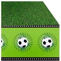 Fußball Partytischdecke als grüner Rasen mit Bällen am Rand, 1,3×1,8m Fußball Partytischdecke als grüner Rasen mit Bällen am Rand, 1,3×1,8m von Folat
