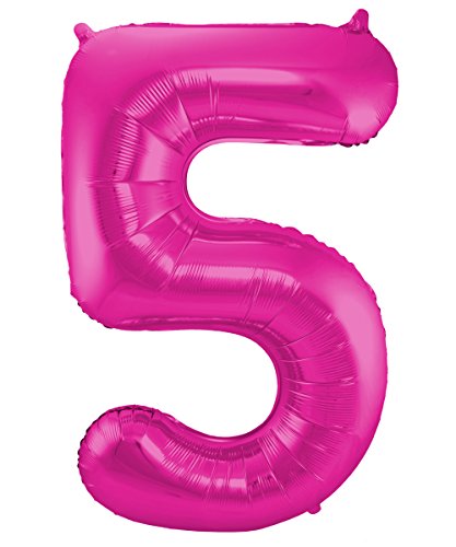 Folat 631952 - Folienballon Zahl 5 - magenta - ca. 86 cm Folat 631952 - Folienballon Zahl 5 - magenta - ca. 86 cm von Folat